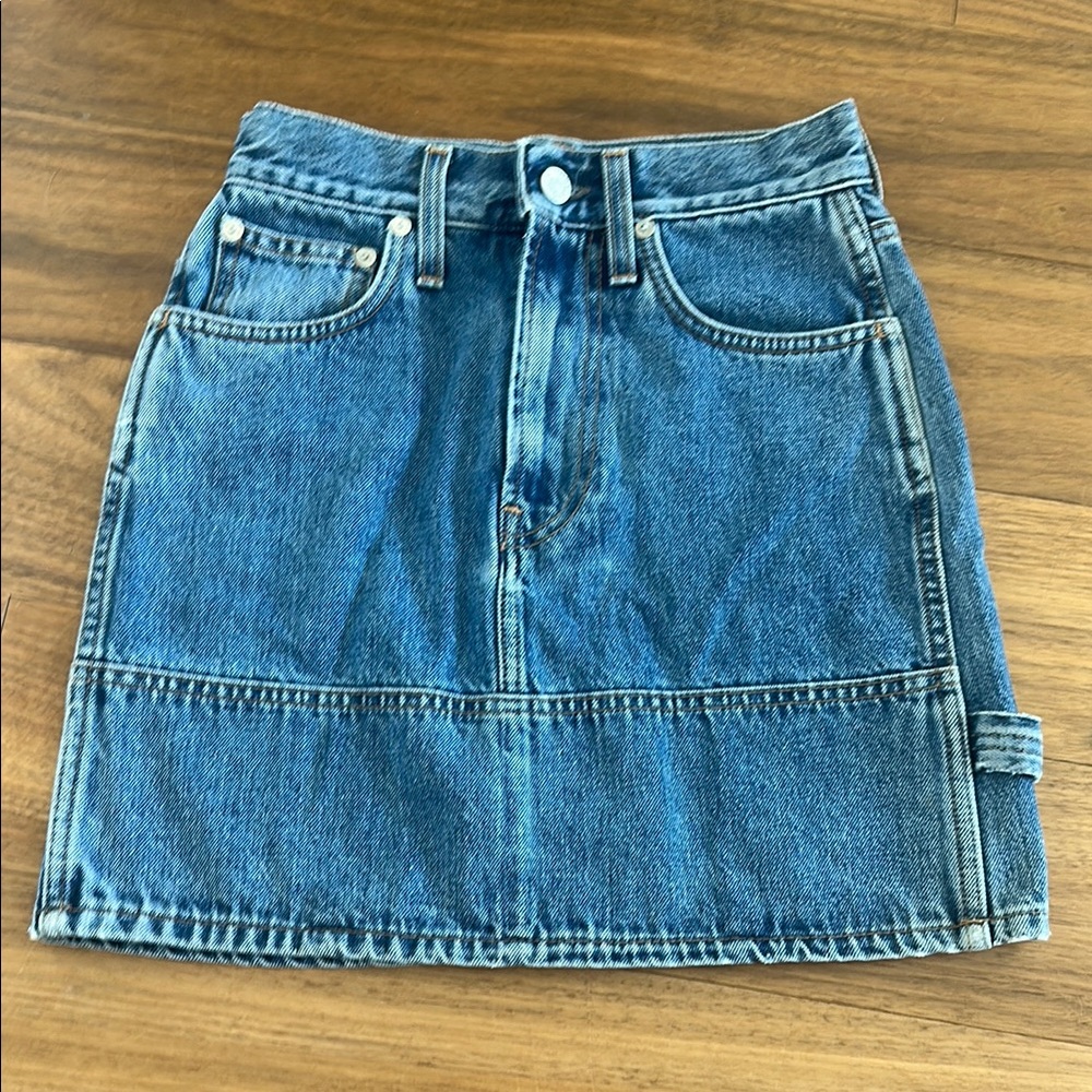 Helmut Lang Classic Blue Mini Skirt (size 24)
